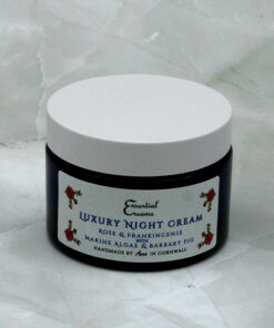 Luxury Night Cream with Marine Algae, Rose & Frankincense - 50ml Glass Jar